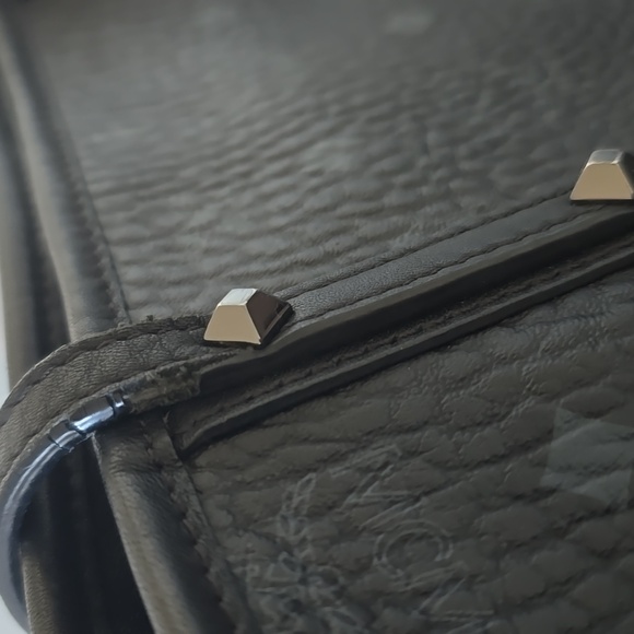 MCM Black Textured Tote and Pouch - Picture 16 of 16